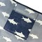 Wrapables Medium Foldable Tote Nylon Reusable Grocery Bag (Set of 2), Ocean Fish